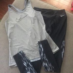 Women’s Nike tank and leggings